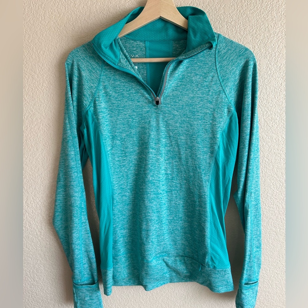 REVA aqua 3 quarter zip running jacket size medium